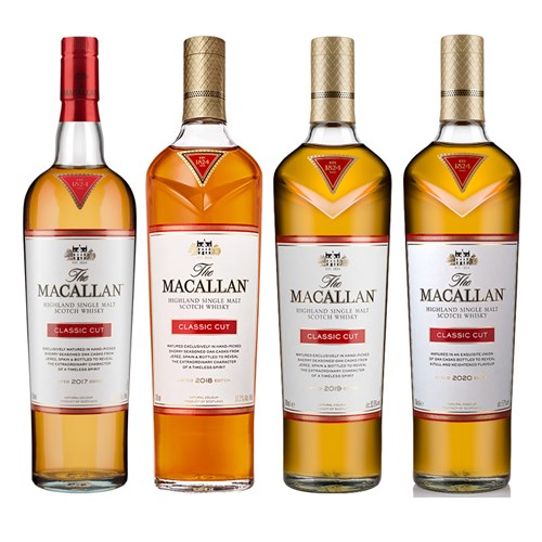 The Macallan Classic Cut Set - (2017, 2018, 2019, 2020, 2021, 2022) 6 x 70cl